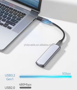 OTG <b>USB</b> 3.0 <b>Type</b>-<b>C</b> Male <b>to</b> Female <b>Adapter</b> Laptop & Mobile DC Output Aluminum Alloy Power <b>Adapter</b> - Product Image 4
