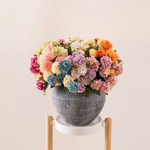 Bouquet de chrysanthèmes artificiels CallaFloral en polyester, décoration intérieure, arrangement de mariage - Product Image 1