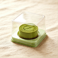 Boîte d'emballage thermoformée de qualité alimentaire, taille personnalisée, carrée, pour gâteaux, pâtisseries, pâtisseries occidentales, boulangerie, boîte à emporter