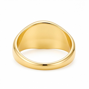 Gemnel 925 Sterling Silver <strong>Everything</strong> Will Be <strong>Ok</strong> Pinky Retro Minimalist Signet Ring Chunky Large Style Finger Band for Men - Product Image 3