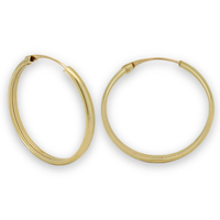Pendientes de Aro de Oro Amarillo Sólido de 14K, Modernos, de la Marca JJ BRAVO, para Mujer, para Vestir Formal, para Bodas, Libres de Níquel