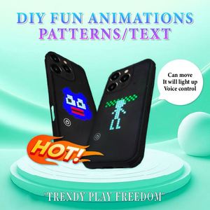 เคสโทรศัพท์ TPU พร้อมไฟ LED รองรับ NFC ควบคุมผ่านแอพ แสดงผลการโทรแบบกระพริบ ดีไซน์ DIY สำหรับ 14/15/16/17 Pro Max - Product Image 4