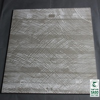 MOQ 250 m² Carrelage en porcelaine effet marbre noir poli antidérapant 60x60 pour sol