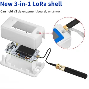 1 Takım <span class=keywords><strong>Heltec</strong></span> <span class=keywords><strong>ESP32</strong></span> LoRa V3 Modül Kartı SX1262 CP2102 Meshtastic LoRaWAN IoT Düğümü 915 MHz Anten Koruma Kutusu - Product Image 6