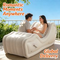 Canapé gonflable BDSM pour couples, mobilier de bondage, lit pliant, chaise sexy en tissu, canapé gonflable d'amour, ensemble auto-gonflant pour camping paresseux