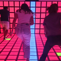 Projecteur activé capteur machine plancher mobile saut rythme mouvement projet interactif mur LED jeu de sol