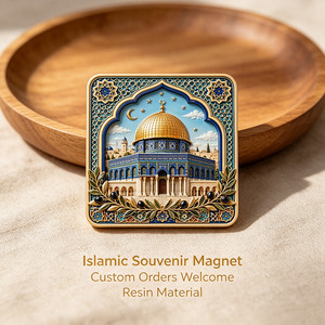 Maßgefertigter Religiöser Harz-Kühlschrankmagnet Islamischer Felsendom <span class=keywords><strong>Jerusalem</strong></span> UV-Druck Ägypten Fabrik Großhandelspreis Niedrige Mindestbestellmenge - Product Image 4