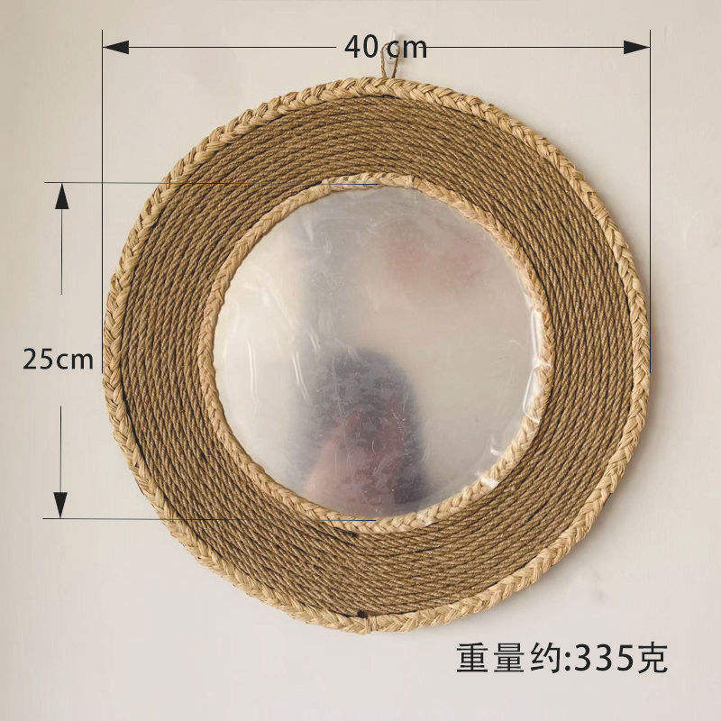 Acrylic mirror hemp rope