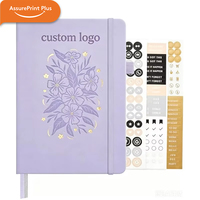 Carnet de notes A5 à pois, couverture rigide en PU, reliure cousue, 160 pages, papier épais anti-transparence 100 g/m², kit cadeau journalisation en cuir végétalien