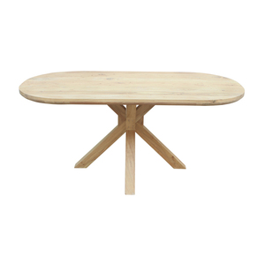 Mesa de Comedor de Madera de Mango Sólida Hecha a Mano, Muebles de Madera Dura de Primera Calidad para Comedor, Acabado Natural Duradero - Product Image 1