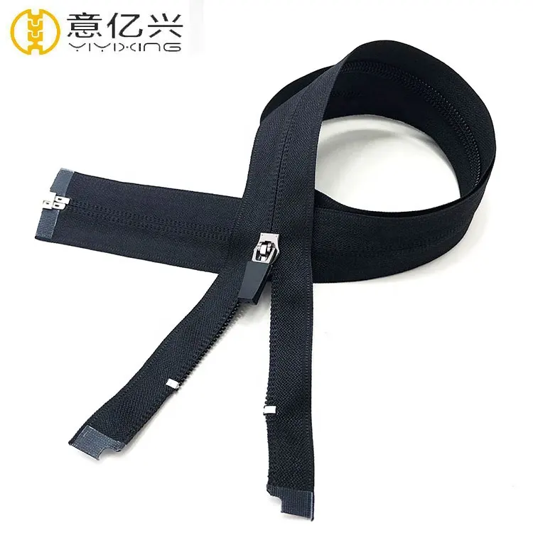 Black Color 6 Inch Reversed Nylon Coil Zipper