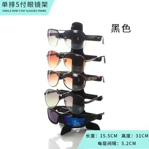 ขาตั้งโชว์แว่นตา 5 ชั้น ความยาว 15.5 ซม. ชั้นวางของพลาสติกสีขาวสำหรับใช้ในบ้าน - Product Image 4