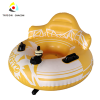 Flotteur de piscine électrique en forme de flamant rose avec tube d'eau gonflable à moteur alimenté par batterie pour la natation et les occasions de rivière