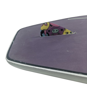 Aileron de planche de surf double languette UPSURF, motif floral en tissu, aileron central unique pour longboards - Product Image 4
