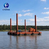 Plateforme de travail auto-élévatrice robuste pour le dragage fluvial