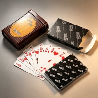 Cartes à Jouer Personnalisées Noires de Qualité Supérieure – Jeu de Cartes à Jouer en PVC Thème Balot avec Boîte Métallique