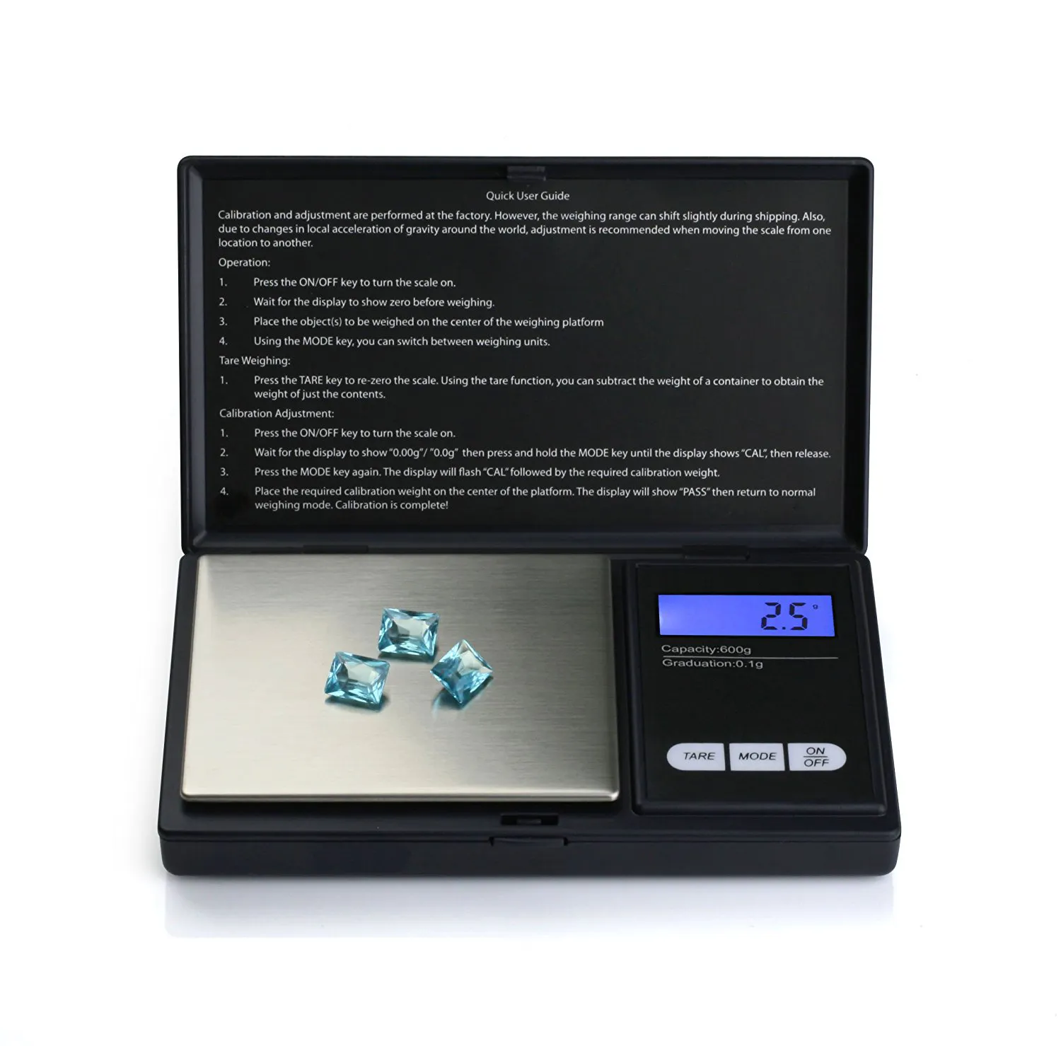 Gram Scale Fashionable Weighing Range 0.01g 0.1g LCD Digital Jewelry Gold Gram Balance Weight Pocket Scale 0.01g