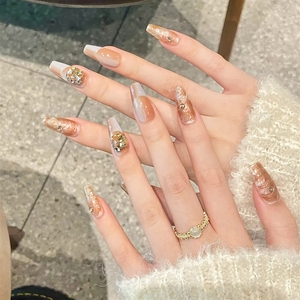 <span class=keywords><strong>Uñas</strong></span> Postizas de Diseño de Salón, Hechas a Mano, Modernas y de Lujo, para un Acabado Duradero, <span class=keywords><strong>Uñas</strong></span> Adhesivas Únicas - Product Image 2
