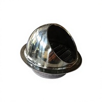Grille d'aération moderne en acier inoxydable étanche pour système de climatisation extérieur HVAC, idéale pour sous-sol et atelier, installation facile