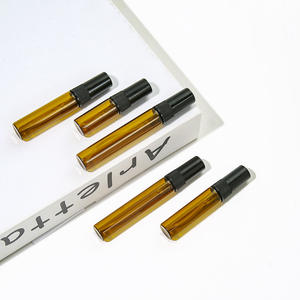 Atomizador de Perfume Pequeño <span class=keywords><strong>Millan</strong></span> de 2ml/3ml/5ml/10ml, Frasco de Vidrio Ámbar Sellado, Botella de Muestra Serigrafiada - Product Image 4