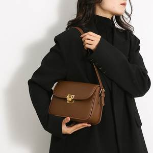 High-end Men's PU Medium Underarm Bag Solid Color Zipper <b>Buckle</b> Button Adjustable <b>Strap</b> 2025 Spring Street Trends Durable Daily - Product Image 6