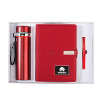 Cadeaux d'affaires pour les clients avec logo Planificateur de Powerbank personnalisé Carnet de notes de chargement sans fil intelligent avec stylo et bouteille