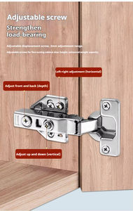 35mm abnehmbare Schlafzimmer schränke Hydraulisches <span class=keywords><strong>Auto</strong></span>-Scharnier 3D-Soft-Close-Scharnier für die Küche Wohnzimmer Schul krankenhaus Hotel Dining - Product Image 2