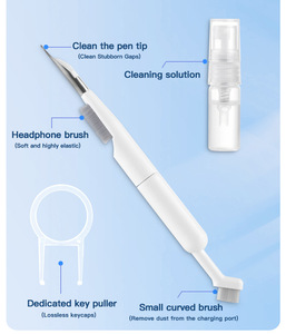 Kit <span class=keywords><strong>de</strong></span> Herramientas <span class=keywords><strong>de</strong></span> Limpieza Digital Portátil 14 en 1 con Extractor <span class=keywords><strong>de</strong></span> Teclas y Soporte para Teléfono, para Limpiar PC, Tabletas y Auriculares, para el Hogar, la Oficina y Viajes - Product Image 6