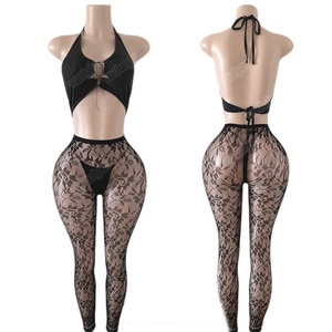 Venta al por mayor personalizar nuevo estilo encaje burlesco atuendo erótico escenario trajes ropa exótica - Product Image 5