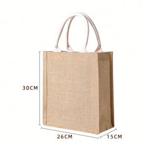 Bolsas de Compra de Yute Personalizadas Baratas |   Regalos Promocionales de Bajo Costo para Exposiciones |   Precio de Fábrica para Pedidos al por Mayor - Product Image 4