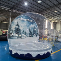 Globe de neige gonflable en PVC pour Noël, taille humaine, pour usage commercial, pour jardin
