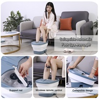 Appareil de massage pour les pieds pliable et portable certifié CE ROHS FCC ETL avec jets et bulles