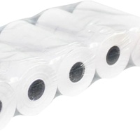 Rollo de Papel Térmico Premium de 57 mm x 30, 56 x 16, Núcleo de Plástico Impermeable, Tamaños y Gramajes Personalizados, Uso en Tiendas de Abarrotes, Certificado ISO9001