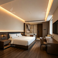 Luxuriöses 5-Sterne-Hotel Schlafzimmer-Set Komplette Moderne Hotelmöbel Anpassbare Holz-Schlafzimmermöbel-Sets für Resort-Hotels