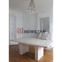 Table de salle à manger moderne en onyx naturel Table de salle à manger en onyx blanc de luxe Nordic Light Table de salle à manger italienne minimaliste Hotel Villa