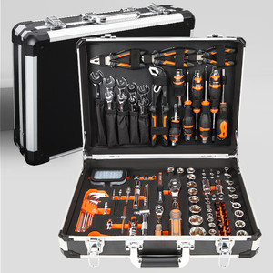 Outils de réparation automobile pour la maison, boîte portable en acier au carbone, ensemble de 95 pièces, comprenant 45 clés à double usage en acier forgé, logo OEM - Product Image 6