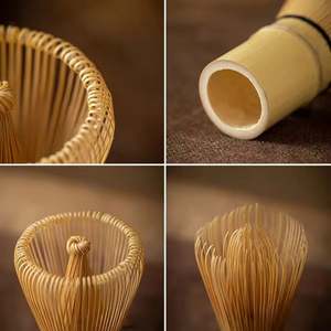 2025 Venta al por mayor al precio más bajo: Set de batidor de matcha de bambú largo Eco Chasen con logotipo personalizado, empaque de bambú y grabado. - Product Image 4