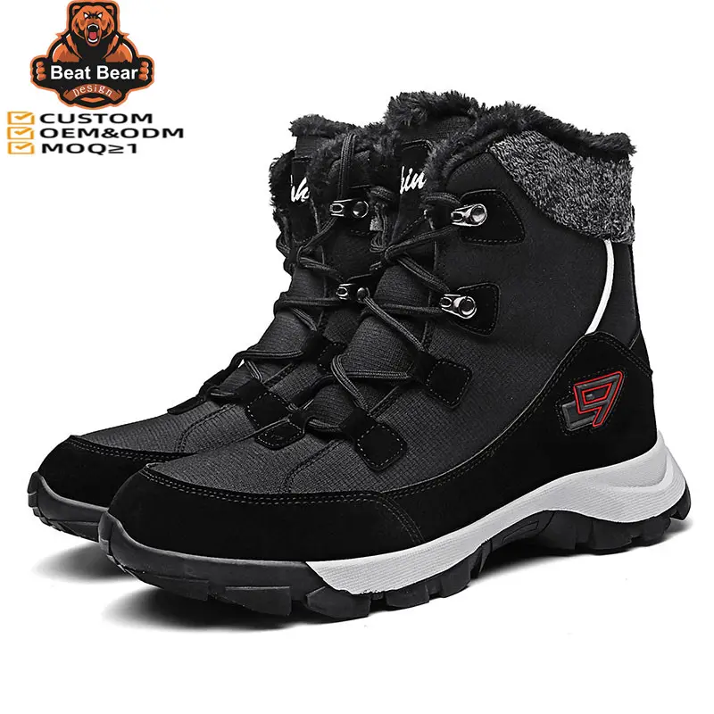 For Unisex High Top Winter Warmth Outdoor Waterproof Snow Boots Comfortable Casual Sports Men Shoes