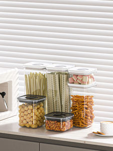 Boîtes scellées de qualité alimentaire, Grains et grains divers, Rangement de cuisine, Boîtes en plastique transparent - Product Image 6