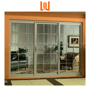 WANJIA <span class=keywords><strong>Puerta</strong></span> Corredera <span class=keywords><strong>Exterior</strong></span> de PVC de Diseño Moderno a Precio de Fábrica <span class=keywords><strong>Puerta</strong></span> Corredera de Patio de Vidrio de <span class=keywords><strong>Vinilo</strong></span> <span class=keywords><strong>para</strong></span> Apartamentos - Product Image 1