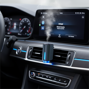 Mini difusor ultrasónico de aroma para coche sin agua, eléctrico, con fragancia, nano niebla fría, luz LED, clip de ventilación para difusor de coche - Product Image 1