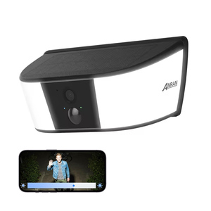 ANRAN 2K Kamera Lampu Dinding Tenaga Surya Keamanan Rumah, Lampu Sorot Kamera Nirkabel WiFi, Tahan Air Luar Ruangan, Audio <span class=keywords><strong>2</strong></span> Arah, Deteksi Manusia - Product Image 1