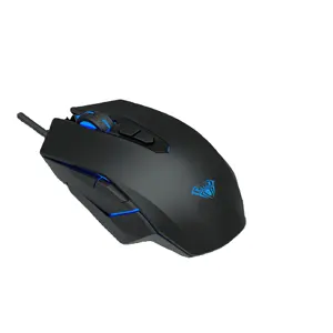 AULA S50 2400 DPI Sensor optik 7 tombol dapat diprogram desain ergonomis Mouse Gaming komputer untuk Windows PC gamer