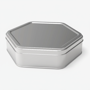Hegzagonal Lata Caja 3 LT Tuercas hexagonales Sabores regionales Caja 216x242mm x H65 Mm 3 LT Tapa deslizante - Product Image 2