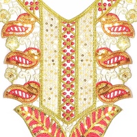 Nouvelle Applique de Robe en Dentelle Brodé de Paillettes Florales Solubles dans l'Eau, Écologique, Luxueuse et Sexy