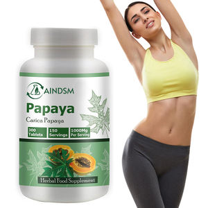 Tabletas Adelgazantes de Enzimas de Hoja de Papaya Carica de Alta Calidad, Suplemento Herbal que Aumenta la Digestión y el Sistema Inmunológico, Tableta de Papaya - Product Image 1
