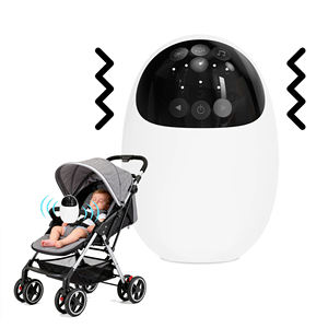 Berceau automatique pour bébé rechargeable par USB avec Bluetooth, vibrations, lumière LED, et fonction mains libres pour apaiser le nourrisson - Product Image 1