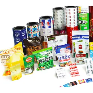 Custom Printed Aluminum Foil Food Packaging Film/Plastic Laminated Sachet Film Roll For Snack, Laminated Roll, Sealing Roll Film