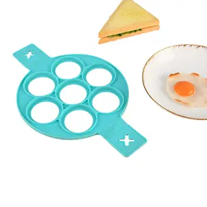 כלי בישול באיכות אמין מגדיר עובש ביצה עובש צורה לב סיליקון תבניות פנקייק