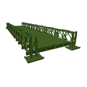 איכות כפול נתיב כפול חוזק פלדה בניין להולכי רגל בשימוש גשרים 20 מ 'spring גשר ביילי